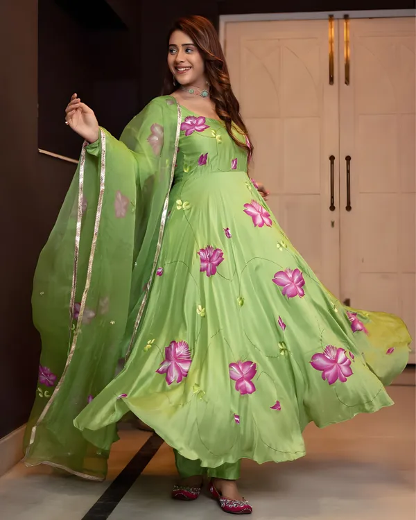Pista_Digital_Printed_Flared_Kurti_with_Attached_Dupatta